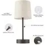 CO-Z USB Table Lamps Set of 2 Bronze, Traditional Bedside Lamps with 2A USB Port, Minimalist Matching Nightstand Lamps for Bedroom, Living Room, Office, Accent.