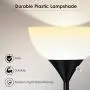 Floor Lamp, Standing Lamp, 9W LED Floor Lamp, Energy Saving, 50,000hrs Long Lifespan, 3000K Warm White, Eye-Caring, Torchiere Floor Lamps for Bedroom, Living Room, Office, Reading, Black Floor Lamps