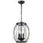 Infront 3-Light Farmhouse Black Chandelier Hanging Lights Modern Pendant Kitchen Lighting Dining Room Lighting Fixtures Hanging Lamp Ceiling Lights Semi Flush Mount