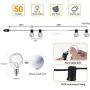 Outdoor Patio String Lights - Novtech 58FT 50Bulbs Waterproof LED Outdoor String Lights - Plug in G40 Decorative Globe String Lights for Backyard Pergola Party Bistro Porch Cafe - UL Standard