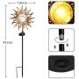 DOOGAXOO Sun Solar Lights Garden Outdoor,Waterproof Metal Decorative Stakes for Walkway,Yard,Lawn,Patio
