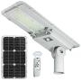 100W LED Solar Street Light ,6000K Dusk to Dawn Solar Lights Outdoor with Motion Sensor , Solar Powered Street Light for Commercial Area Lighting ,Parking Lot