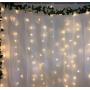 YASENN 300LED 9.8 x 9.8Ft Curtain Lights 12 Modes Music sync Effect String Lights with Timer Fairy Lights Remote Control for Window Curtain Wedding Party Wall Bedroom Backdrop Decoration (Warm White)