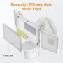 LEPOWER 1600LM LED Solar Security Lights Motion Outdoor, Super Bright Solar Motion Sensor Light, 5500K White Light, IP65 Waterproof Flood Light with 3 Adjustable Head for Yard, Garage