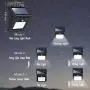 OHMU Solar Lights Outdoor,40 LED Solar Motion Sensor Lights Solar Security Lights IP 65 Waterproof Wireless Outdoor Lights,[6 Packs,500LM/3 Modes]