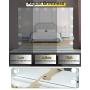 SL4U Vanity Mirror with Lights, Hollywood Lighted Makeup Mirror with 15 pcs Dimmable Led Bulbs for Dressing Room & Bedroom, Tabletop Mirror or Wall Mounted, Slim Metal Frame White