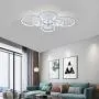 Ganeed Modern LED Flush Mount Lighting Fixture,Dimmable 8-Head Close to Ceiling Light Acrylic Chandeliers for Bedroom Living Room Dining Room Kitchen Office(120W/3000-6500K)