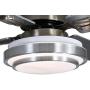 Indoor Ceiling Fan Light Fixtures - FINXIN Remote LED 52 Brushed Nickel Ceiling Fans For Bedroom,Living Room,Dining Room Including Motor,Remote Switch (4-Blades)