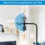 DEWENWILS Modern Floor Lamp for Living Room,Bedroom,Office,Stylish Black Standing Lamp with Adjustable Glass Shade,63 inch Corner Lamp