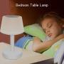 EVISTA Night Light Bluetooth Speaker Lamp - Touch Table Lamp for Bedroom Bluetooth Nightlight Speaker Dimmable Lighting + 7 Color Lights