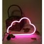 Cloud Neon Light, Cute Neon Cloud Sign, Battery or USB Powered Night Light as Wall Decor for Kids Room, Bedroom, Festival, Party (Pink)