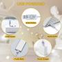 Led Fairy Lights Bedroom, 33 Feet Fairy Lights Plug in, 100 LEDs Remote Control Fairy Lights with 8 Scence ModesTiming Options USB Fairy Lights for Indoor Outdoor Decoration Warm White (White, 33ft)