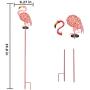 Joiedomi Outdoor Solar Stake Lights Garden Yard 40’’ LED Metal Flamingo Decorative Lights Waterproof for Walkway Pathway Lawn Patio Courtyard
