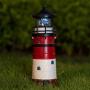 Garden Solar Lights Outdoor Decorative - Lighthouse with Rotating Beacon LED Lights for Garden Yard Outdoor(White)
