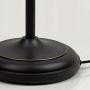 Threshold Floor Lamp for Living Room by Light Accents - Traditional Standing Pole Light with Dome Glass Shade – Upward Torchiere 71.2'' Tall - (Bronze)