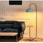 Hsyile KU300240 Modern Standing Light for Bedroom & Living Room Floor Lamp with a Table,LED Floor Lamp for Reading - Brushed Brass Finish and Blue Lamp Shade - Bulb Included Hsyile KU300240 Modern Standing Light for Bedroom & Living Room Floor Lamp with a Table,LED Floor Lamp for Reading - Brushed Brass Finish and Blue Lamp Shade - Bulb Included