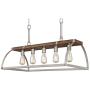 Westinghouse Lighting 6351700 Oak Lane Five-Light Indoor Chandelier, Barnwood & Galvanized Steel