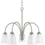 Progress Lighting P4735-09 Transitional Five Light Chandelier from Gather Collection in Pwt, Nckl, B/S, Slvr. Finish, Brushed Nickel