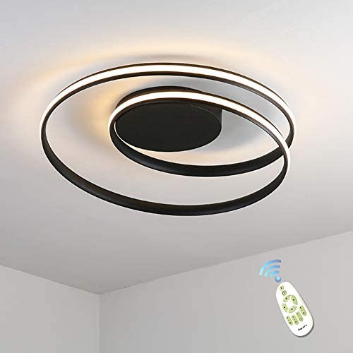 Simple Acrylic Modern Flush Mount Ceiling Lights for Living Room Bedroom Led Pendant Chandeliers fixtures Lighting with Dimmable Remote Control