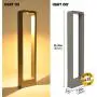 Focolux Garden Pathway Lights Outdoor, Yard Lights Cordless, LED Walkway Floor Lighting, IP65 Waterproof Landscape Column Bollard Lighting for Patio, Lawn(Warm White 9W)