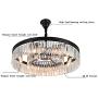Chandeliers Contemporary Fixtures Chandelier Raindrop Crystal Chandelier Hanging Ceiling Light Fixture for Dining Room Living Room Kitchen Bedroom W21.6'' Black Frame Chandelier Chandeliers Contemporary Fixtures Chandelier Raindrop Crystal Chandelier Hanging Ceiling Light Fixture for Dining Room Living Room Kitchen Bedroom W21.6'' Black Frame Chandelier