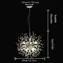 Garwarm Modern Firework Chandeliers,Crystal Chandelier Pendant Lighting,Ceiling Lights Fixtures for Living Room Bedroom Restaurant,8-Light,Gold