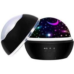 Star Night Light, 360°Rotating 8 Colors Light Projector, Night Light&Starry Lamp with Star, Ocean Theme and USB Cable for Kids Baby Bedroom Decoration