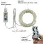 ER CHEN Dimmable USB String Lights, 33ft 100 LED Warm White & Pink Color Changing Fairy Lights with Remote&Timer, 8 Modes Silver Coated Copper Wire Lights for Bedroom, Patio, Party