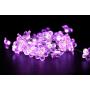 Joyathome Flower String Lights,Pink Cherry Blossom Fairy String Lights 19ft 40 LEDs Wire USB Powered Fun Room Lights for Spring, Nursery, Wedding, Dorm, Girls Bedroom, Baby Carriage Decoration