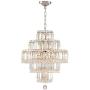 Talitha Chrome Crystal Chandelier 18 1/2'' Wide 18-Light Fixture for Dining Room House Foyer Kitchen Island Entryway Bedroom Living Room - Vienna Full Spectrum
