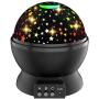 ATOPDREAM Night Light for Kids, Star Night Light Projector for Kids Rotating Light Projector for Kids Quiet Night Lights for Boys Age 2-10 Xmas Gifts for 2-10 Year Old Boys Stocking Stuffers Black