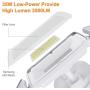 LEPOWER 35W LED Security Lights Motion Sensor Light Outdoor, 3500LM Motion Security Light, 5500K, IP65 Waterproof, 3 Head Motion Detected Flood Light for Garage, Yard, Entryways (NOT Solar Powered)