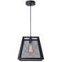 Diborui 1-Light Industrial Kitchen Island Lighting with E26 Sockets, Rectangular Vintage Pendant Light, Farmhouse Hanging Ceiling Light Fixture Metal Retro Chandeliers for Restaurant