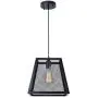 Diborui 1-Light Industrial Kitchen Island Lighting with E26 Sockets, Rectangular Vintage Pendant Light, Farmhouse Hanging Ceiling Light Fixture Metal Retro Chandeliers for Restaurant