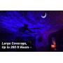 Star Night Light Projector for Bedroom, 3 in 1 Moon and Star Projector Light with 6 Lighting Show, Voice Control , Timer, UL Adapter, Galaxy blisslights Sky Lights for Kids, Adults and 200 sq.ft Room