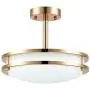 COTULIN 2-Light Modern Gold Metal Flush Mount Ceiling Light,Ceiling Light Fixture for Living Room Bedroom Dining Room Kitchen Hallway Corridor,Lighting Fixture Ceiling Lamp Perfect for Home Decor