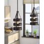 Emliviar 1-Light Mini Pendant Light, Industrial Hanging Light Fixture for Kitchen Dining Room, Oil Rubbed Bronze Finish, 2A1-D1 ORB