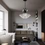 Modern Crystal Chandelier Luxurious Mini Ceiling Light Fixture for Bathroom Bedroom Living Room Dining Room Kitchen Hallway