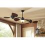 Harbor Breeze Twin Breeze Ii 74-in Oil-rubbed Bronze Outdoor Downrod Ceiling Fan