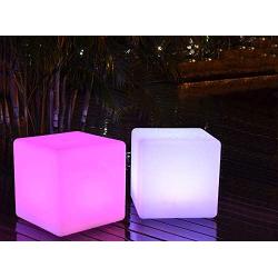 YESIE 4-Inch Rechargeable LED Light Cube,16 Colors LED Nursery Mood Lamp for Breastfeeding, Soft Illumination with Dimming, Remote Control