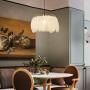 Modo Lighting White Feather Pendant Light 1 Light Modern Decor Chandelier Hanging Lights (17'')