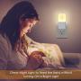 Plug-in Night Lights for Kids, RGB Colorful LED Wall Night Light with Dusk to Dawn Sensor, Warm White Night Lighting for Bedroom, Bathroom, Hallway, Stairs, Auto Nightlights for Kids/Adults (4 Pack)