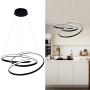 WELAKI LED Chandelier 80W 6000K Dimmable,Modern Pendant Light Fixture for Kitchen Island Restaurant Dining Room Living Room Bedroom (Black) WELAKI LED Chandelier 80W 6000K Dimmable,Modern Pendant Light Fixture for Kitchen Island Restaurant Dining Room Living Room Bedroom (Black)