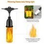 TomCare Solar Lights Flickering Flame Outdoor Solar String Lights 27 Ft USB Charged Waterproof Decorative Hanging Patio Lights Outside Lights LED String Lighting for Patio Garden Backyard TomCare Solar Lights Flickering Flame Outdoor Solar String Lights 27 Ft USB Charged Waterproof Decorative Hanging Patio Lights Outside Lights LED String Lighting for Patio Garden Backyard