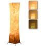 Floor Lamp, CHIPHY Dimmable Standing Lamp, 3 Levels Adjustable Brightness 12W/2 LED Bulbs(2400 Lumens, 100 Watt Equivalent) and Brown Fabric Shade, Modern for Bedroom and Kids Room