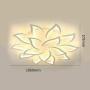 LED Ceiling Light Chandelier Flower Metal Acrylic Ceiling Lamp Fixture for Dining Room Bedroom Cafe Bar Corridor Hallway Entryway Passway Decoration (Dimmable-75W+15 Head)
