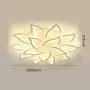 LED Ceiling Light Chandelier Flower Metal Acrylic Ceiling Lamp Fixture for Dining Room Bedroom Cafe Bar Corridor Hallway Entryway Passway Decoration (Dimmable-75W+15 Head)