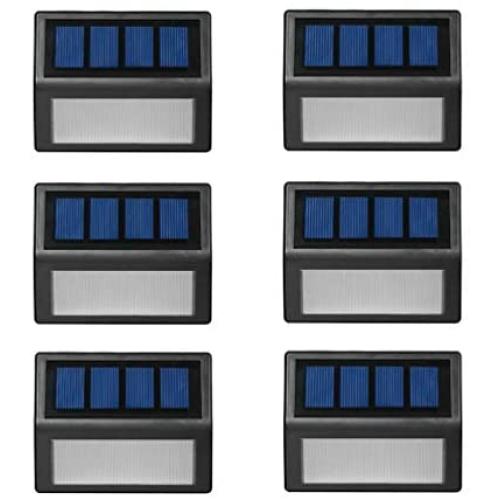 Solar LED Lights for Deck Steps Pathway Yard Stairs Fences, Outdoor Waterproof, 6 Pack