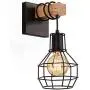 Lightess Black Wall Sconces, Vintage Cage Wall Mount Light Fixture Industrial Farmhouse Lighting for Living Room Kitchen, C71Y215