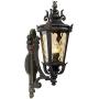 Casa Marseille Traditional Outdoor Wall Light Fixture Mediterranean Veranda Bronze Scroll 22'' Champagne Hammered Glass for Exterior House Porch Patio Deck - John Timberland